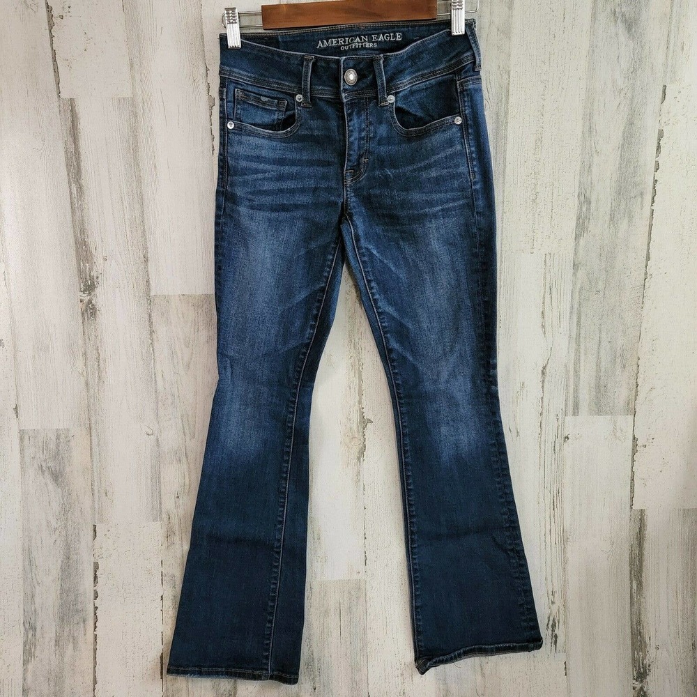 American Eagle Super Stretch Kick Boot Woman Jeans Size 2